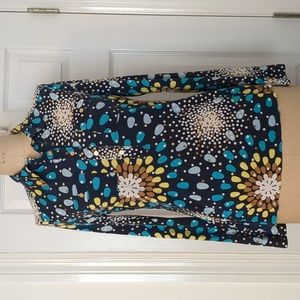Tory Burch Silk Print Blouse Sz. M
